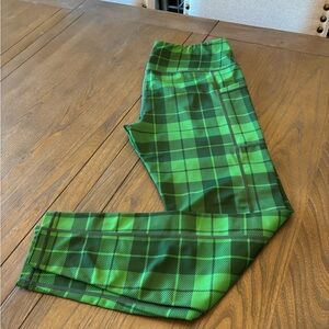 Constantly Varied Gear Green Plaid Leggings